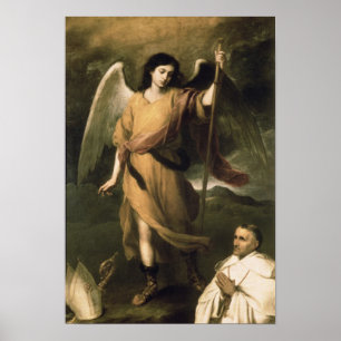 Archangel Raphael med biskop Domonte Poster