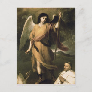 Archangel Raphael med biskop Domonte Vykort