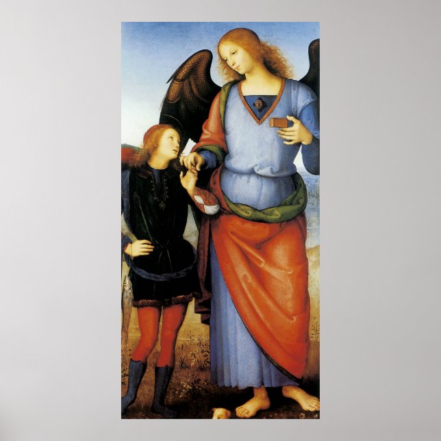 Archangel Raphael med Tobias Poster (Framsidan)