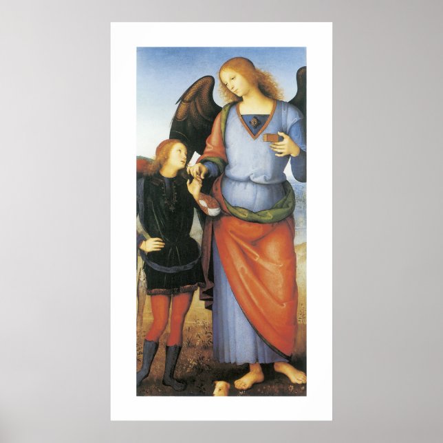 Archangel Raphael med Tobias Poster (Framsidan)