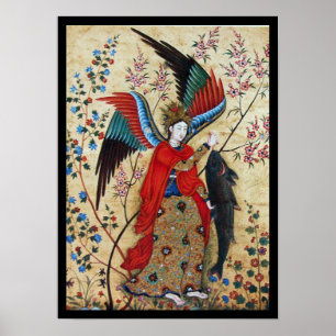 ARCHANGEL RAPHAEL OCH FISK POSTER