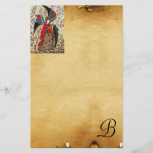 ARCHANGEL RAPHAEL OCH FISKPARCHMENT MONOGRAM BREVPAPPER