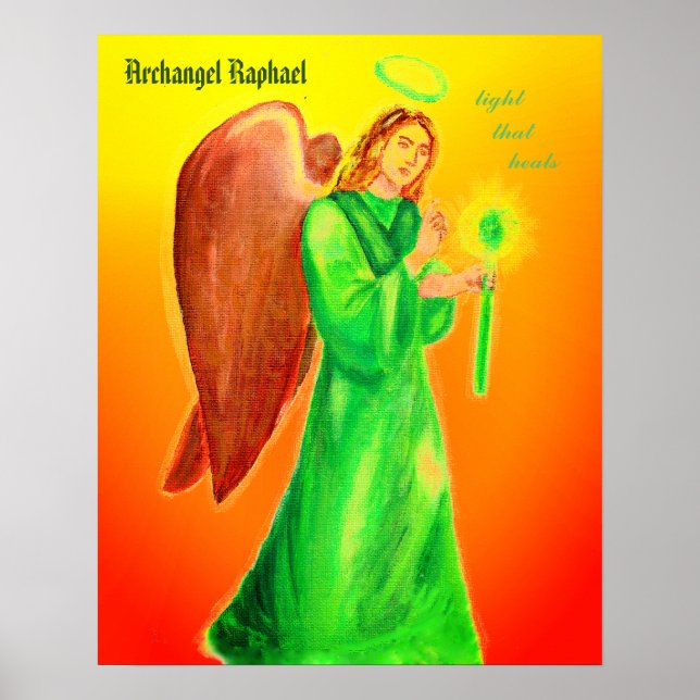 Archangel Raphael Poster 24"x24" (Framsidan)