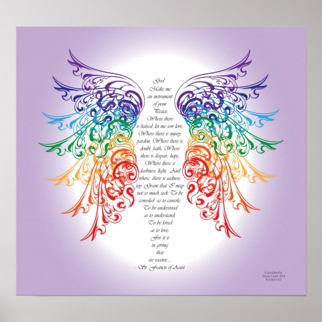 Archangel Raphael Prayer Poster (Framsidan)