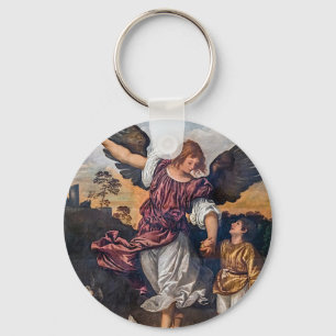 Archangel Raphael Teckning - St Raphael Nyckelring