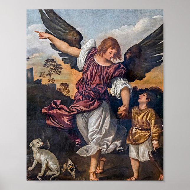 Archangel Raphael Teckning - St Raphael Poster (Framsidan)