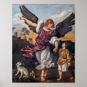 Archangel Raphael Teckning - St Raphael Poster