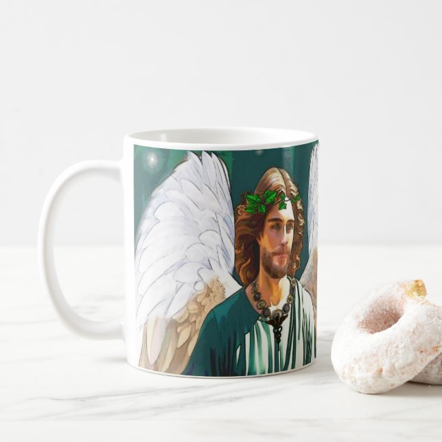 Archangel Saint Raphael Healing Angel Prayer Gift Kaffemugg (Med munk)