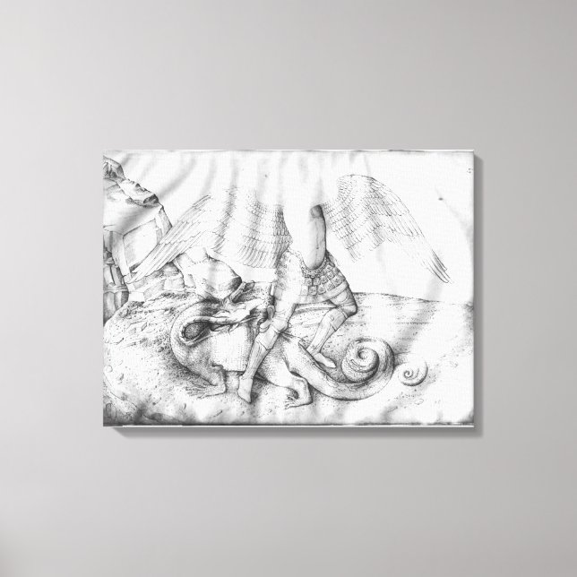 Archangel St. Michael, 1450 Canvastryck (Framsida)