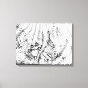 Archangel St. Michael, 1450 Canvastryck