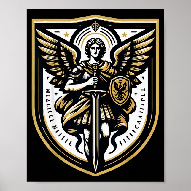 Archangel St Michael Christian  Poster (Framsidan)