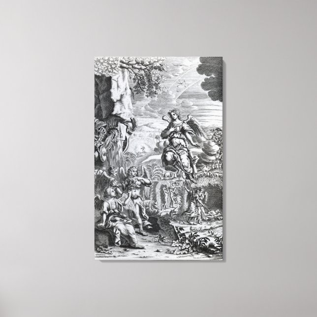 Archangel Uriel informs Gabriel Canvastryck (Framsida)