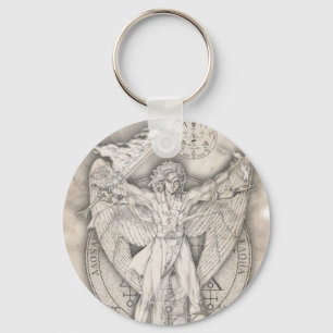 Archangel Uriel Keychain Nyckelring