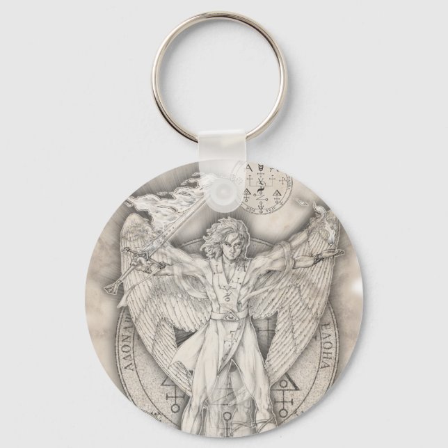 Archangel Uriel Keychain Nyckelring (Framsida)