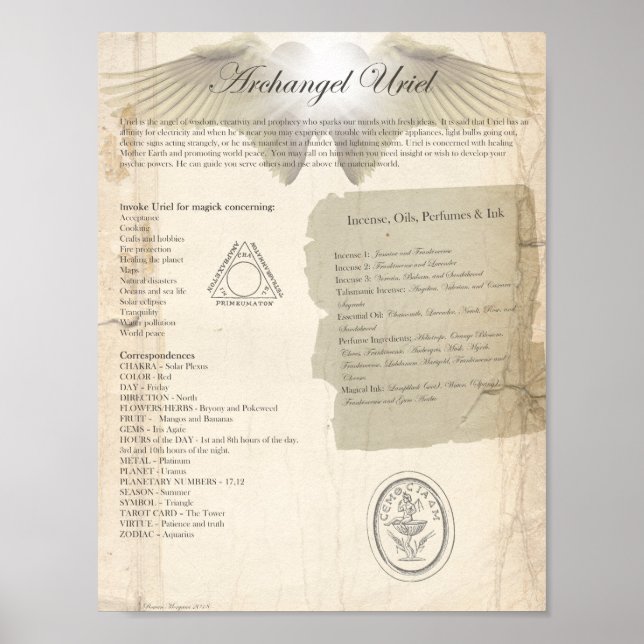 ARCHANGEL URIEL POSTER (Framsidan)