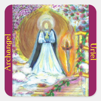 Archangel Uriel Stickers Fyrkantigt Klistermärke