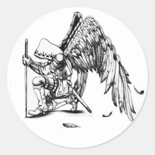 ArchAngel Warrior Runt Klistermärke