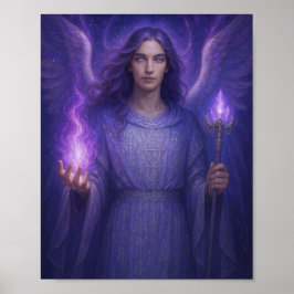Archangel Zadkiel - Guardian of the Violet Flame Poster