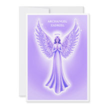 Archangel Zadkiel Lila och vit jul