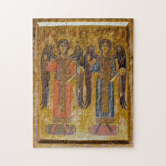 Archangels Michael och Gabriel Orthodox Icon Pussel (Vertikal)