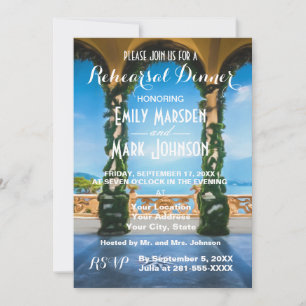 Archar med Italien Rehearsal Dinner-inbjudan Inbjudningar