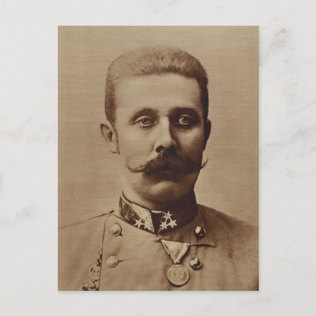 Archduke Franz Ferdinand från Österrike Vykort (Framsida)