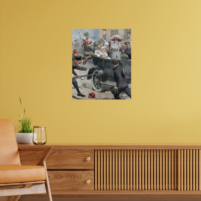Archduke franz ferdinand mördad av gavrilo poster (Vardagsrum 2)