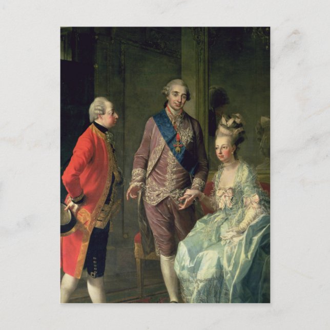 Archduke Maximilian Franz besöker Marie Vykort (Framsida)