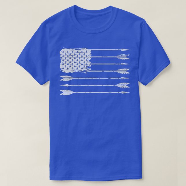 Arche från American Flagga Arrow Archery Bowhuntin T Shirt (Design framsida)