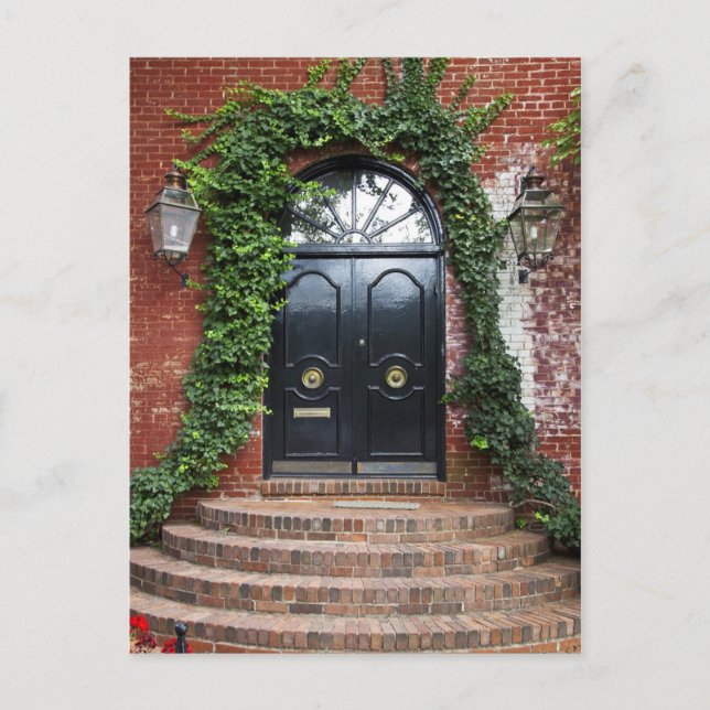 Arched Doorway-ram med Ivy Vykort (Framsida)