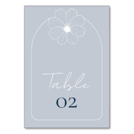 Arched Dusty Blue-Bordsnummer Bordsnummer