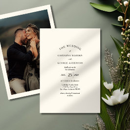 Arched Headline Photo Wedding-inbjudan Inbjudningar