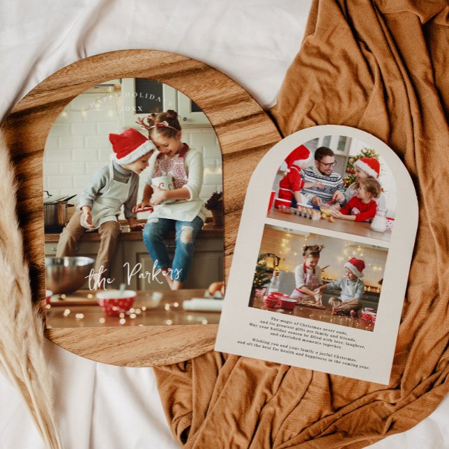 Arched Photo Collage-julkort Inbjudningar (Skapare uppladdad)