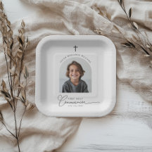 Arched Photo First Communion Boy