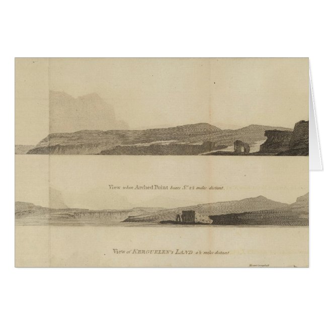 Arched Point, Kerguelens land Hälsningskort (Framsidan Horizontal)