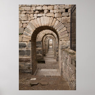 Arched Walking in Pergamon Poster
