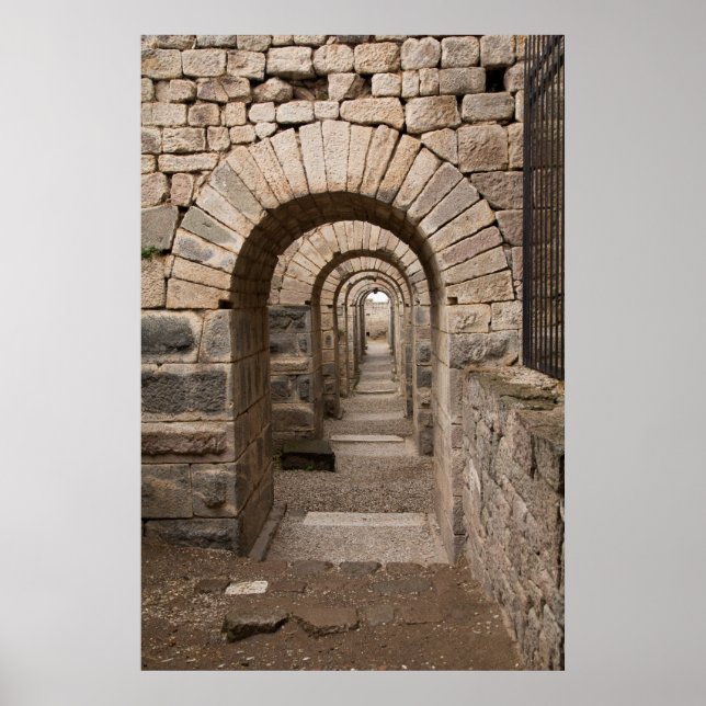 Arched Walking in Pergamon Poster (Framsidan)