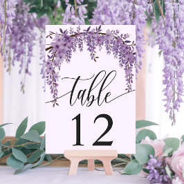 Arched Wisteria Gren Blommigt Garden Wedding Bordsnummer