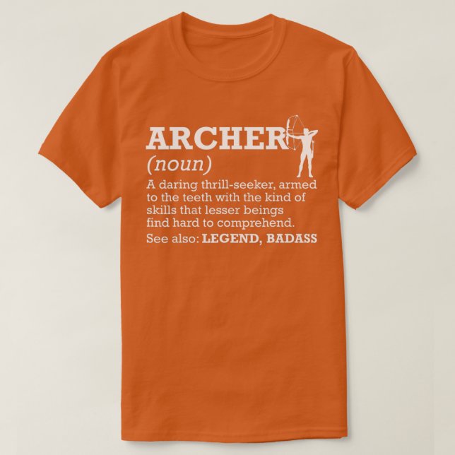 Archer Archer-arkitektur för Archer-definition T Shirt (Design framsida)