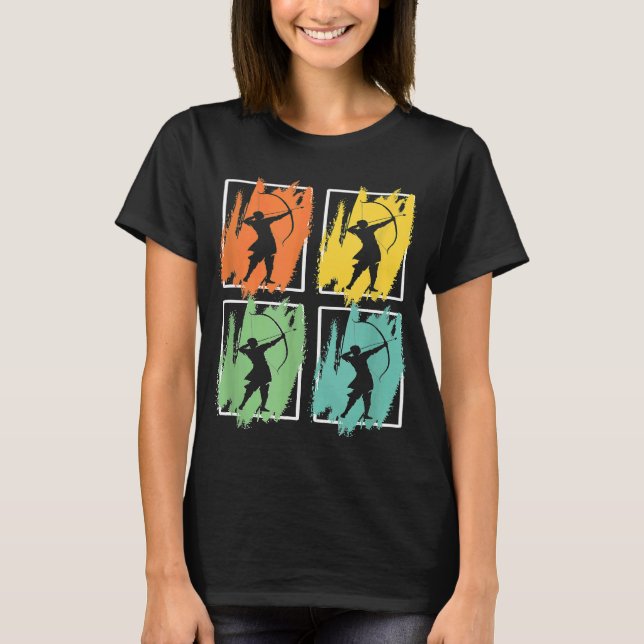 Archer Archery Bowhunter Bowman T Shirt (Framsida)