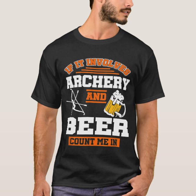 Archer Archery Bowhunter T Shirt (Framsida)