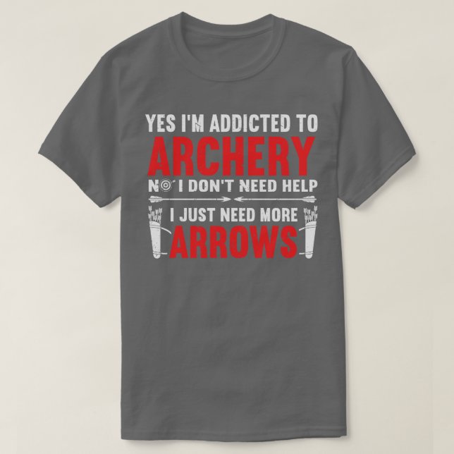 Archer Arrow Bow-jakt på sportskytte (10) T Shirt (Design framsida)