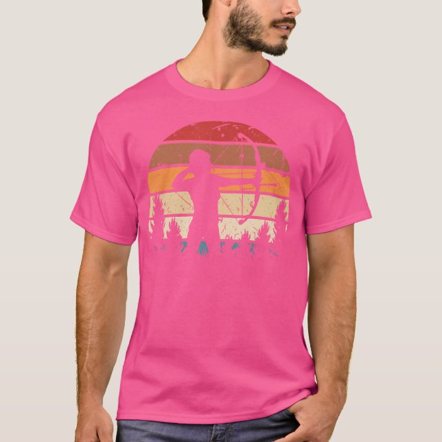Archer Bow and Arrow Archery T Shirt (Framsida)