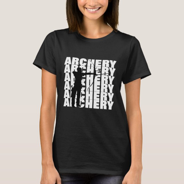 Archer Bow Arrow Archery S T Shirt (Framsida)