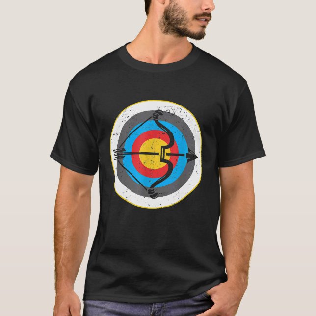Archer Bow Arrow Bows Hunting Hunt T Shirt (Framsida)
