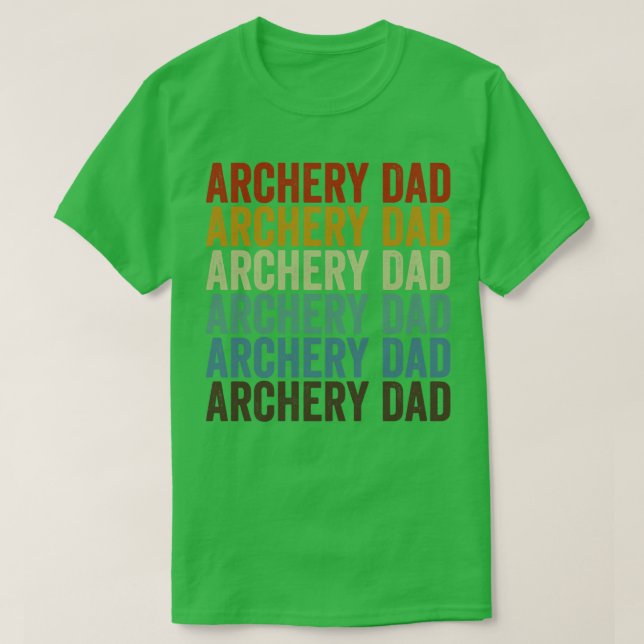 Archer Bow och Arrow Pappa T Shirt (Design framsida)