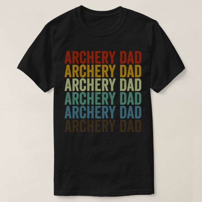 Archer Bow och Arrow Pappa T Shirt (Design framsida)