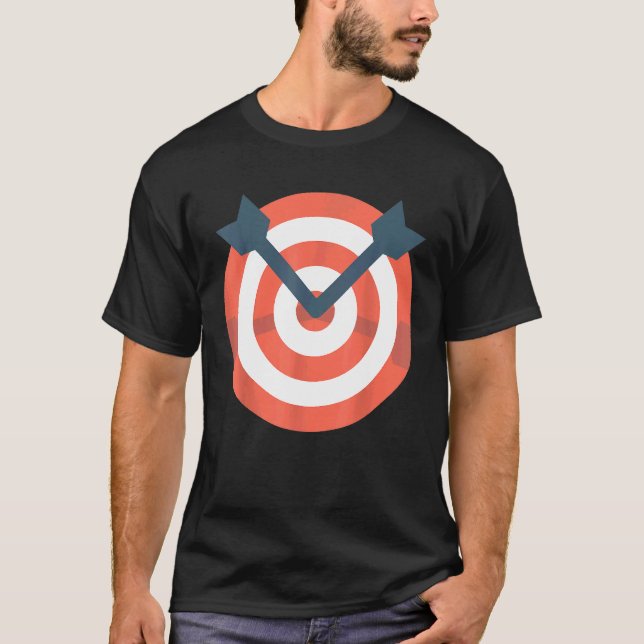 Archer Bow Shooting Funny Archery Target Idea T Shirt (Framsida)