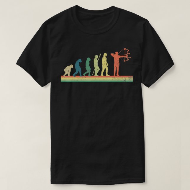 Archer Evolution Retro Gift T Shirt (Design framsida)