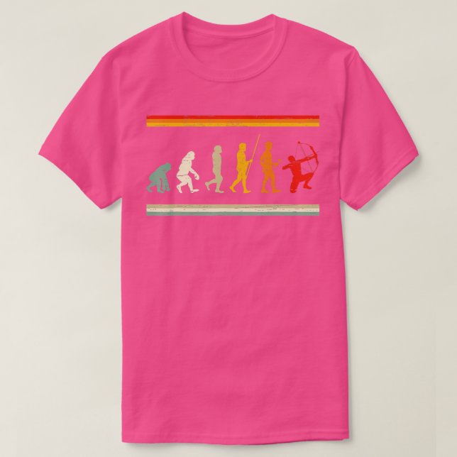 Archer Evolution RetroArrow Bow Archery 1 T Shirt (Design framsida)